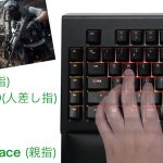 荒野行動 PC版の操作方法、基本から必要なキーボード操作と指の置く位置の紹介