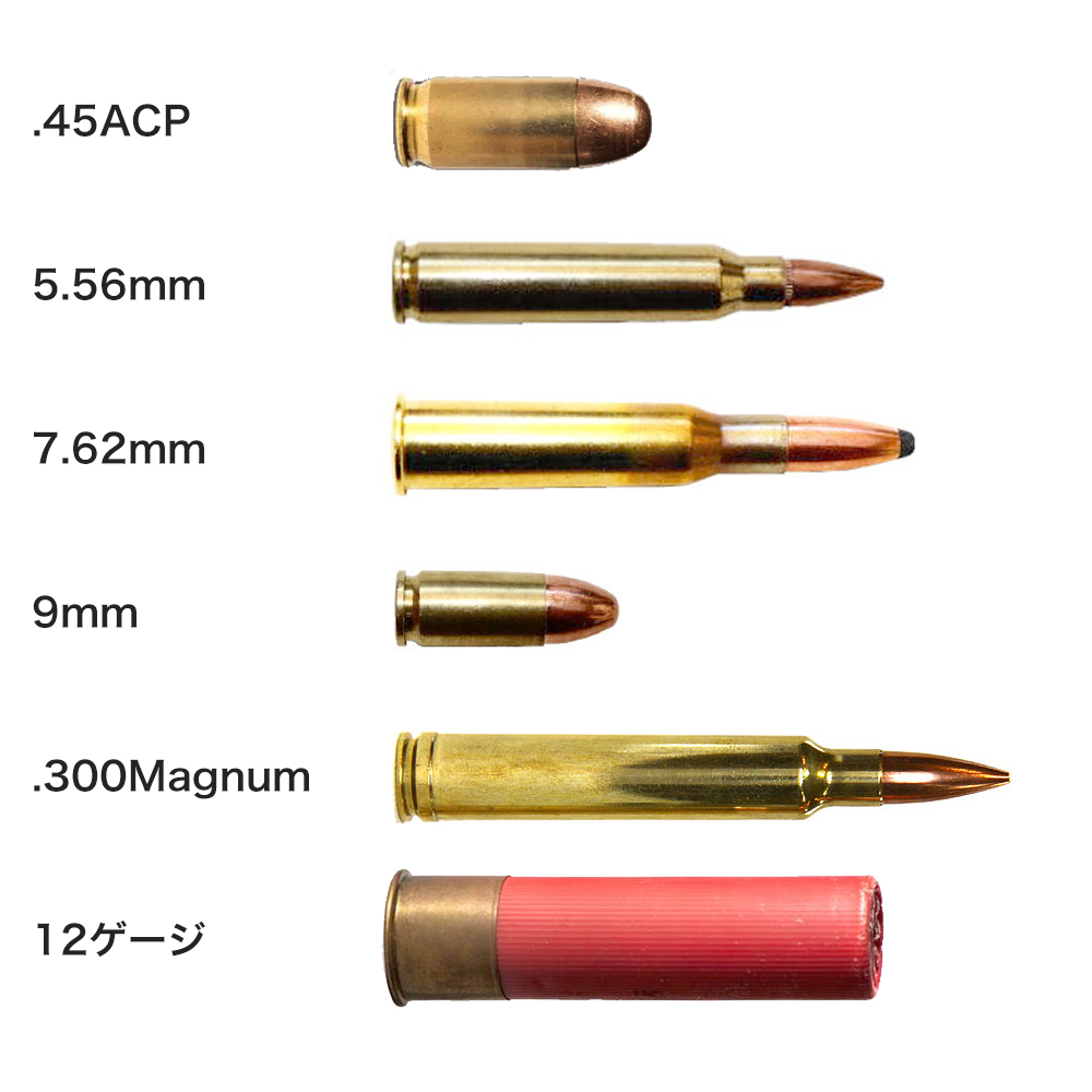 弾丸を知れば荒野行動やPUBGがさらに面白くなる！9mmや5.56mmってなに？弾についての説明